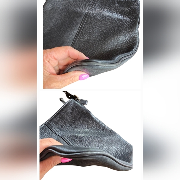 Coach Black Pebbled Leather Vintage Crossbody Messenger Handbag - Picture 9 of 16